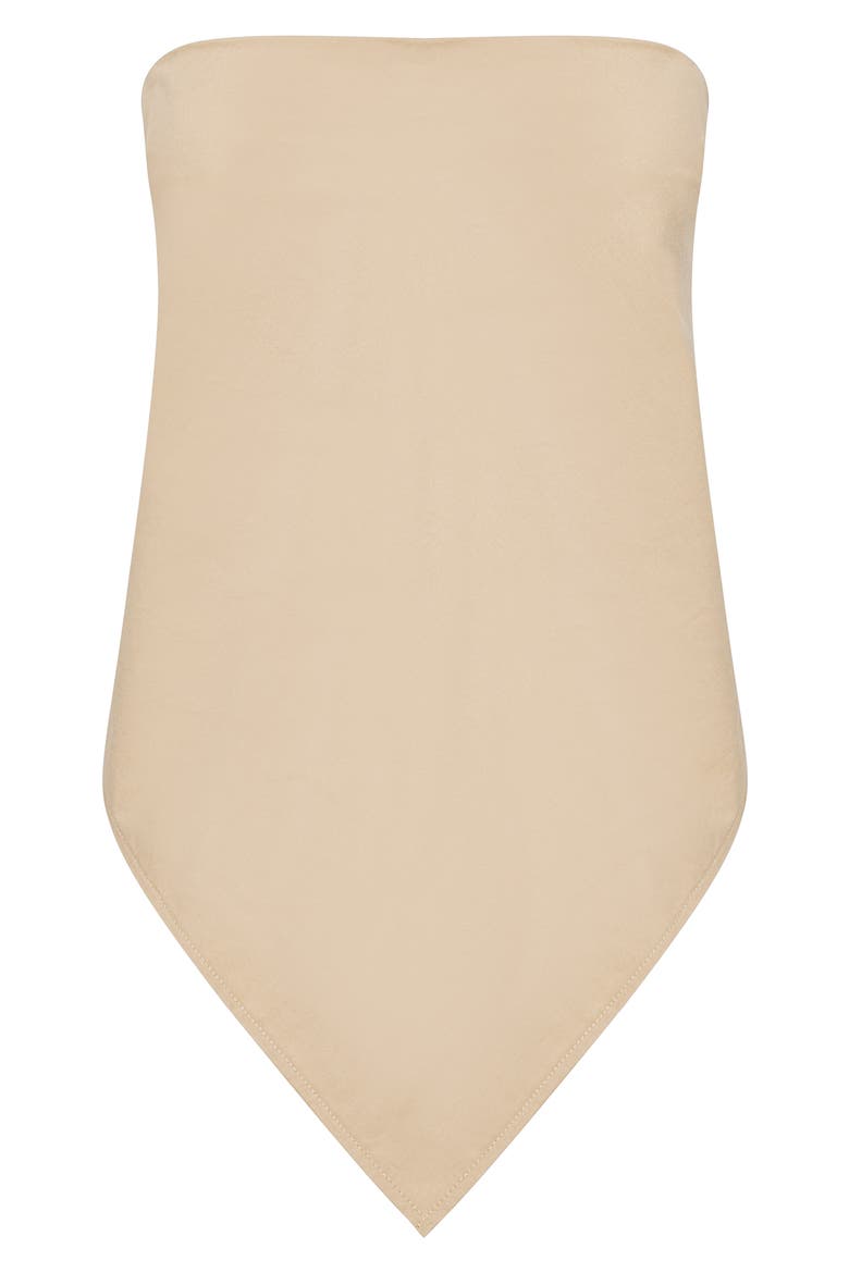 New York Strapless Bandana Top, Alternate, color, CAMEL