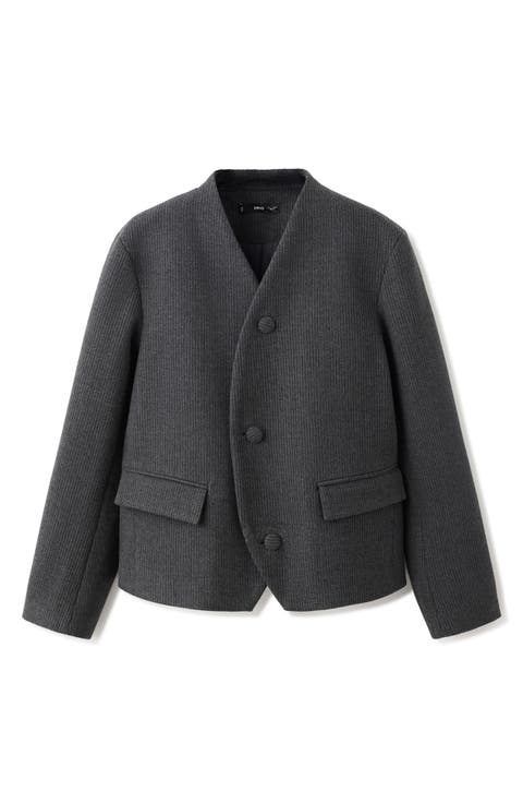 Striped Fleece Jacket