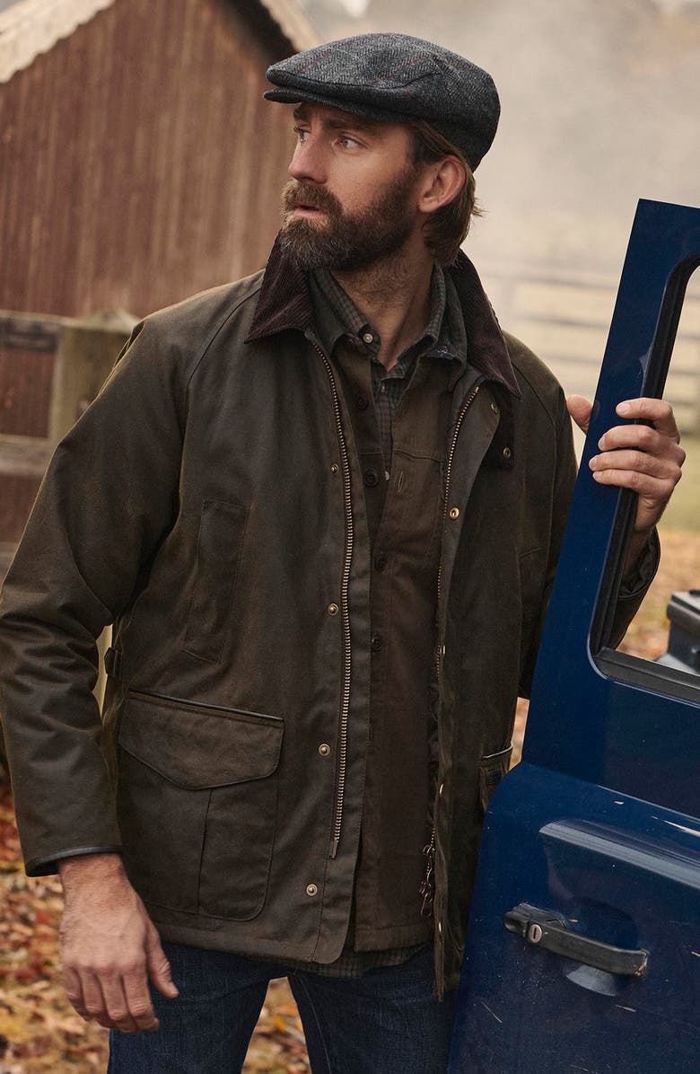 Barbour Stratford Wax Jacket, Alternate, color, 