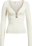 Good American U-Wire Long Sleeve Jersey Top