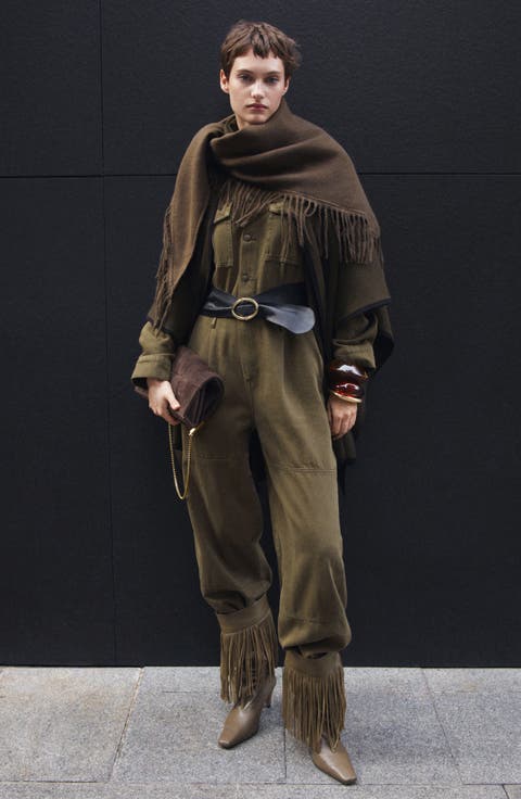 Sidney Long Sleeve Cotton Utility Jumpsuit
