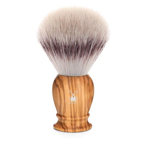 Classic X-Large Olivewood Silvertip Fibre Shaving Brush