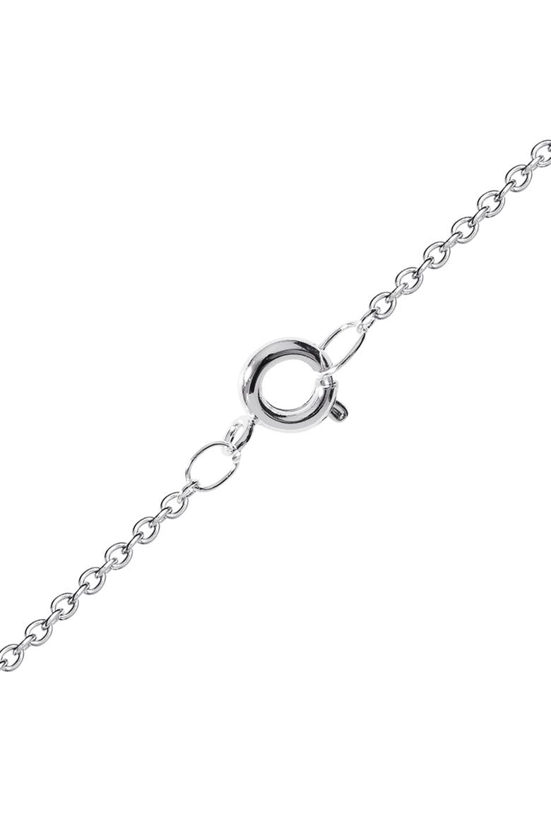 Crystal Necklace and Matching Stud Earrings, Alternate, color, Silver