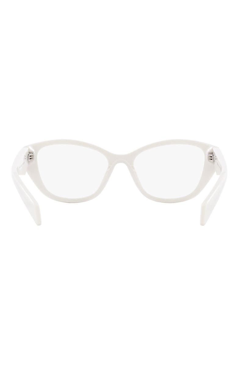 Prada 55mm Rectangular Optical Glasses, Alternate, color, 