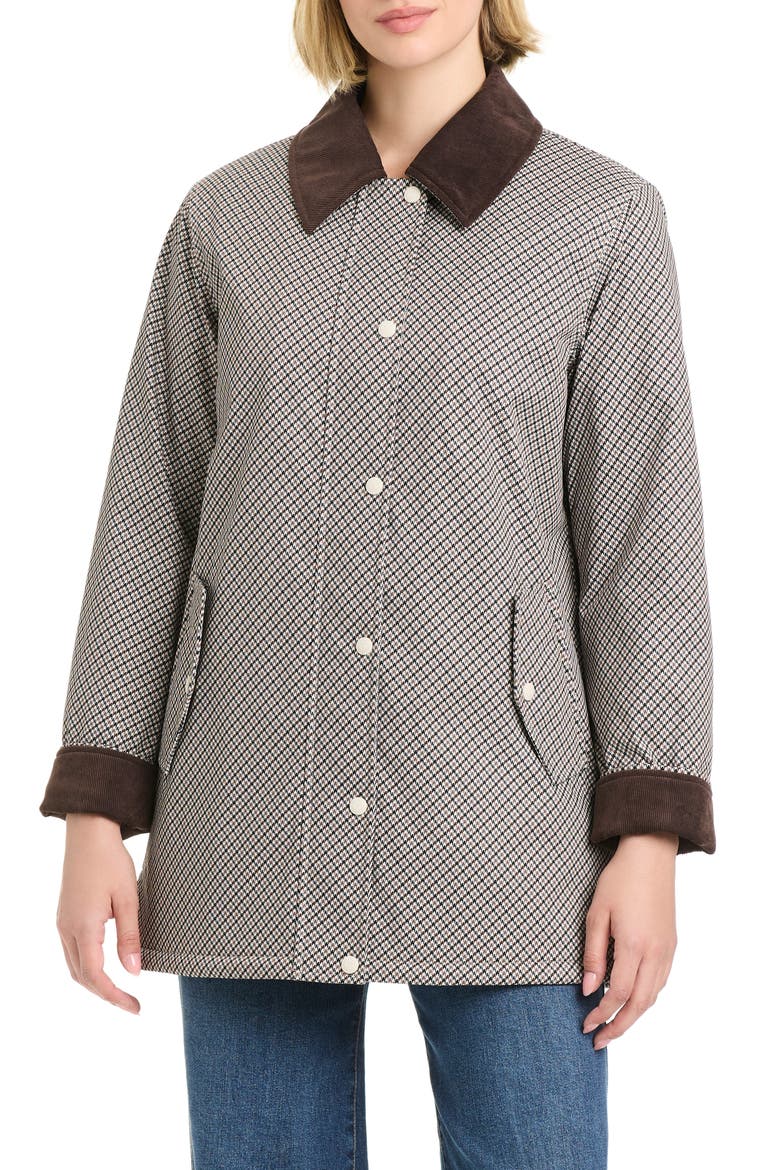 Water Resistant Barn Jacket, Alternate, color, MULTI MINI HOUNDSTOOTH