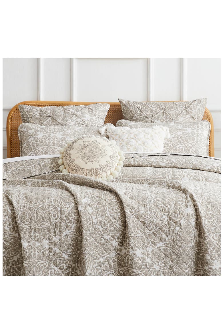 Ashanti 7-Piece Quilt Set, Alternate, color, BONE
