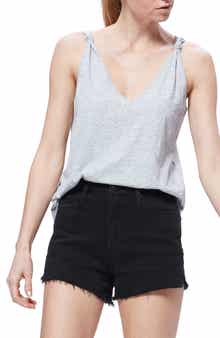 Rylen Knot Shoulder Cotton Blend Tank
