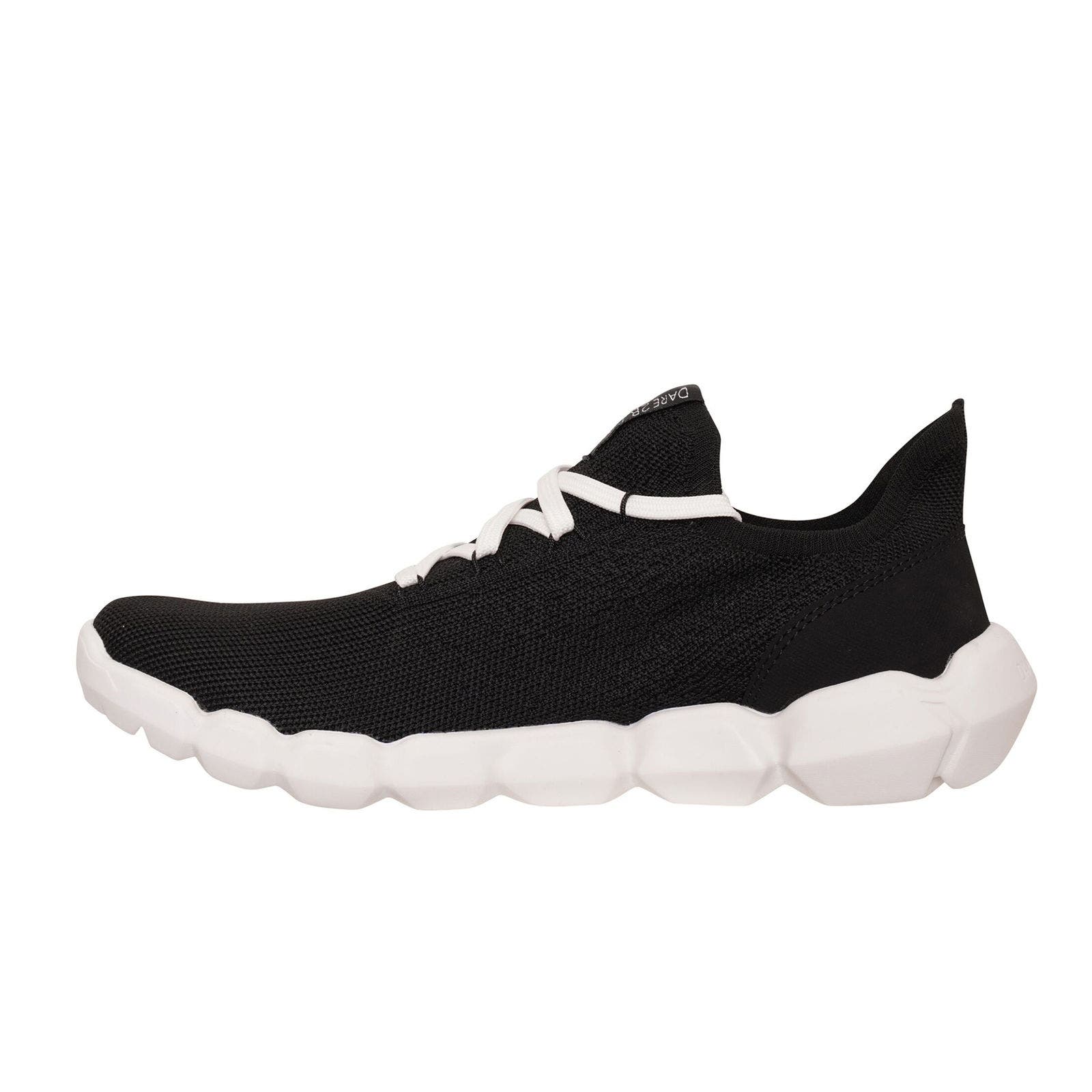 Hex-at Knitted Sneakers, Alternate, color, Black and White