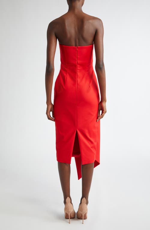 Israella Kobla Leta Cutout Strapless Maxi Dress In Red