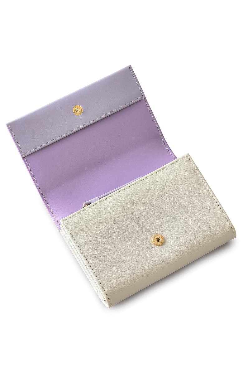 Radley Lavender Fields Medium Flapover Wallet, Alternate, color, Chalk