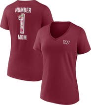 FANATICS Women's Fanatics Branded Burgundy Washington Commanders Team Mother's Day V-Neck T-Shirt