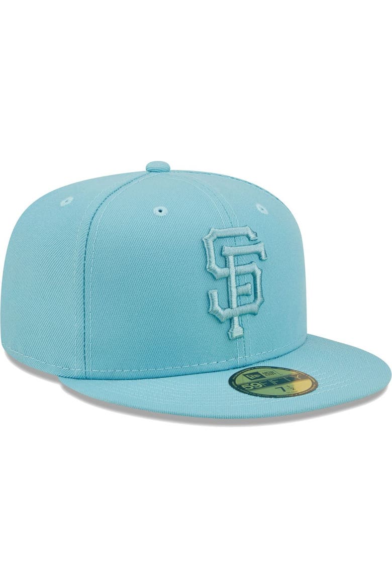 Men's New Era Light Blue San Francisco Giants Color Pack 59FIFTY Fitted Hat, Alternate, color, Light Blue
