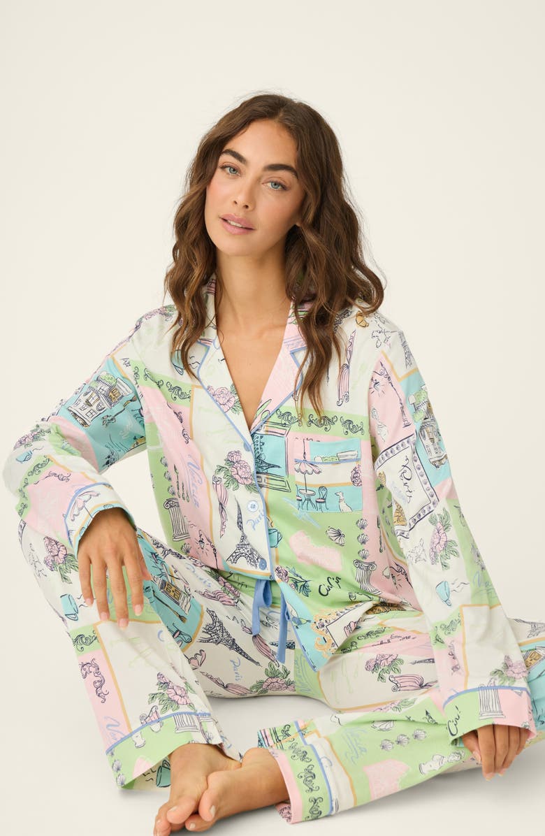 PJ Salvage Whimsy Cotton Blend Pajamas, Alternate, color, 