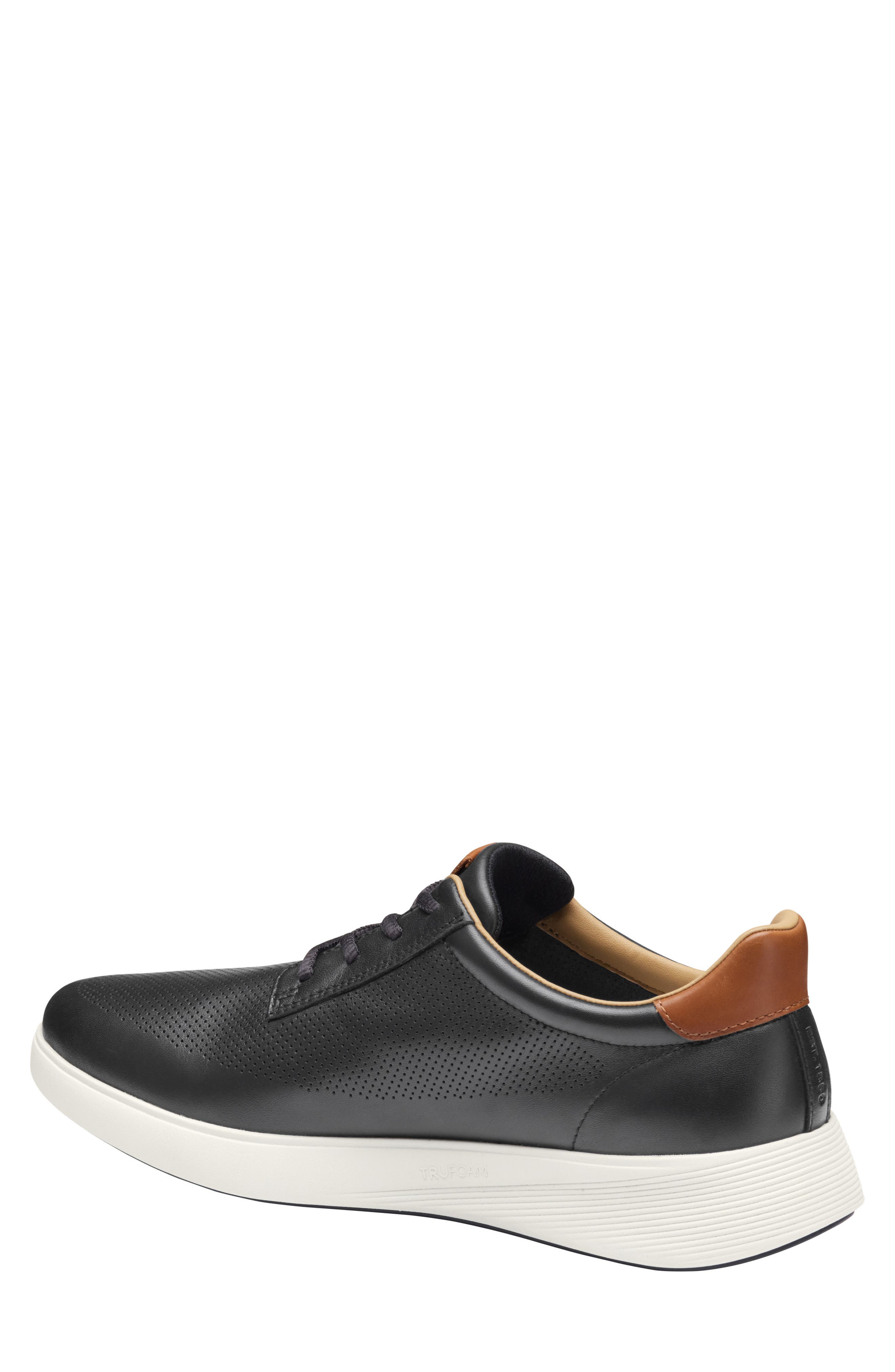 Johnston & Murphy Ackerson Sneaker, Alternate, color, Black Full Grain