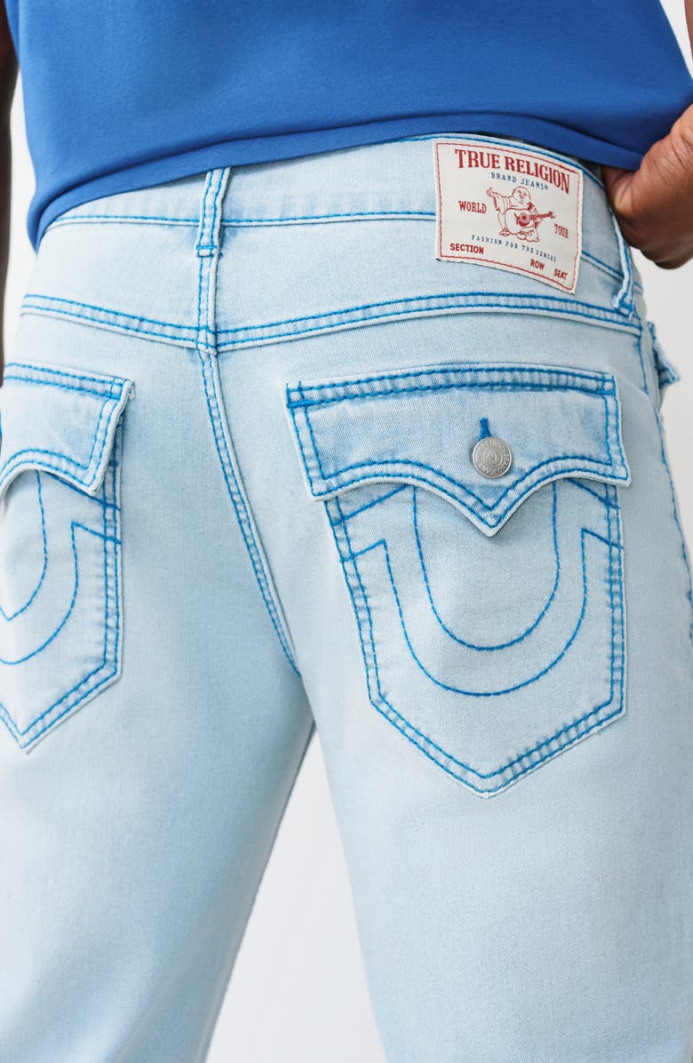 True Religion Geno Big T Flap Pocket Slim Fit Jeans, Alternate, color, Light Endless Wash