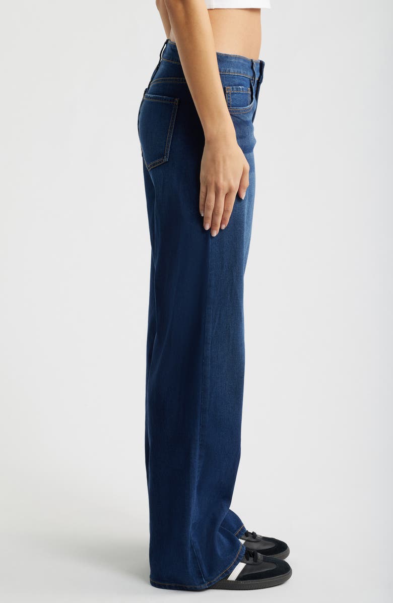 YMI High Waist Wide Leg Jeans, Alternate, color, Dark Blue