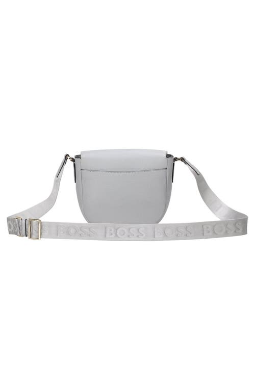 Hugo Boss Boss Alyce Flap Leather Crossbody Bag