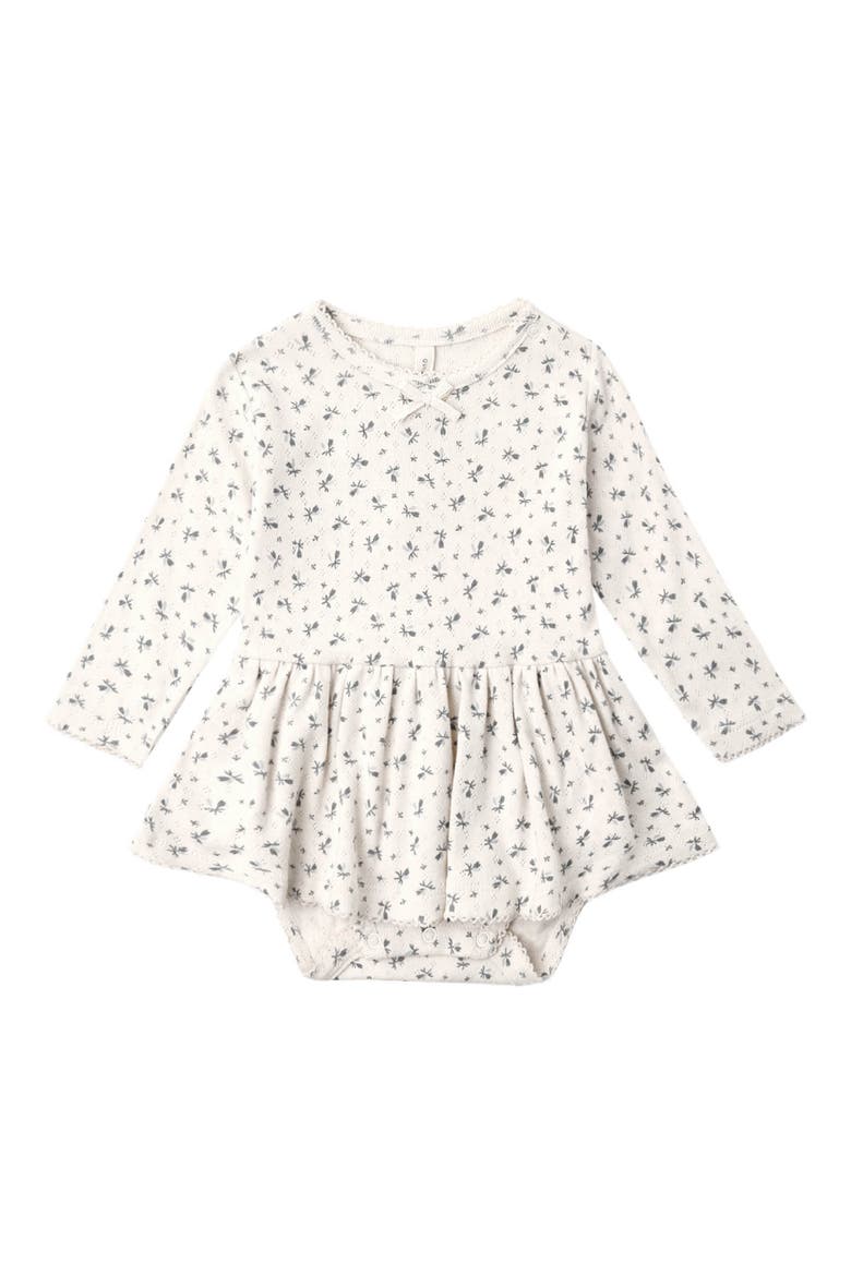 Kids' Pointelle Skirted Bodysuit, Main, color, NATURAL