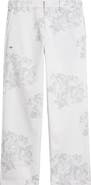 SANTO STUDIO Jett Lawrence Edition - White Flower Milano Pants