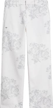 SANTO STUDIO Jett Lawrence Edition - White Flower Milano Pants