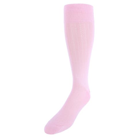 Jasper Mercerized Cotton Ribbed Mid-Calf Solid Color Socks