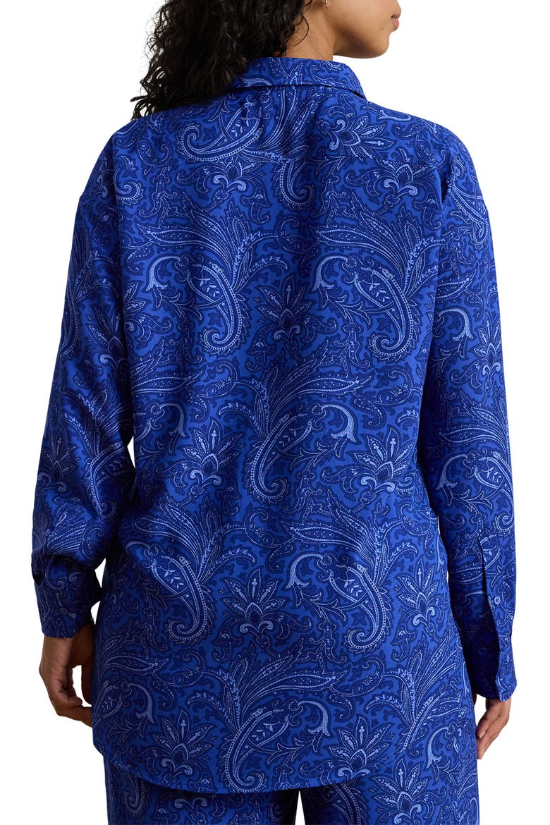 Kotta Paisley Print Button-Up Shirt, Alternate, color, BLUE/ MULTI