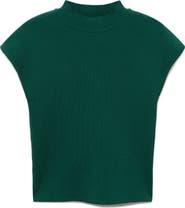 MANGO Mock Neck Sweater