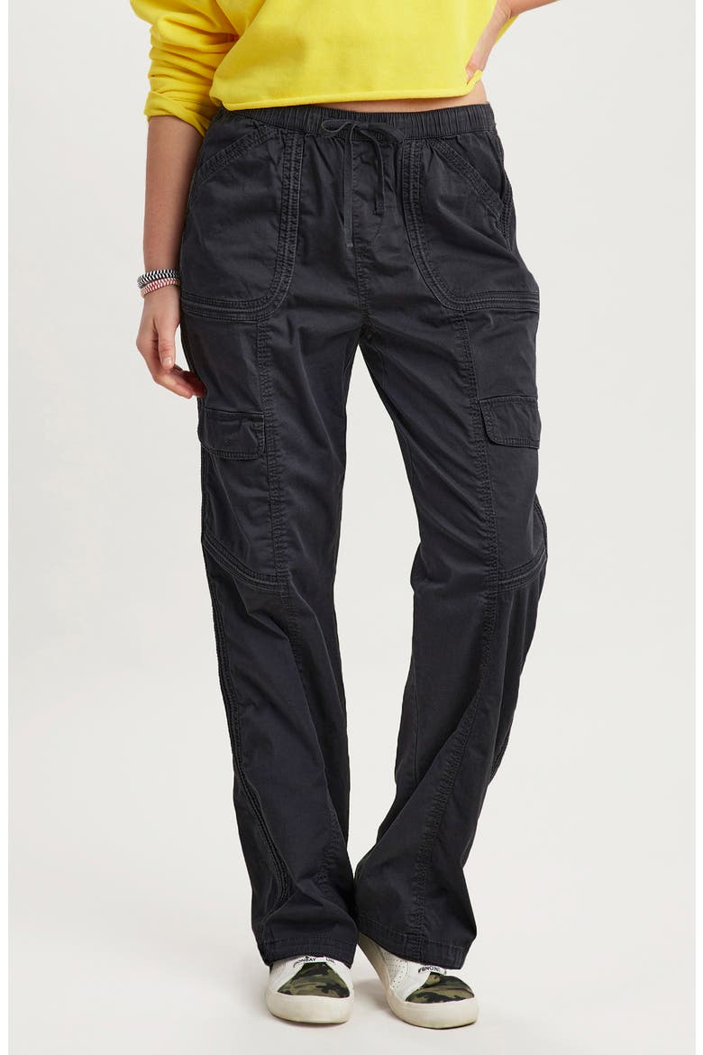 Straight Leg Cargo Pants, Main, color, BLACK