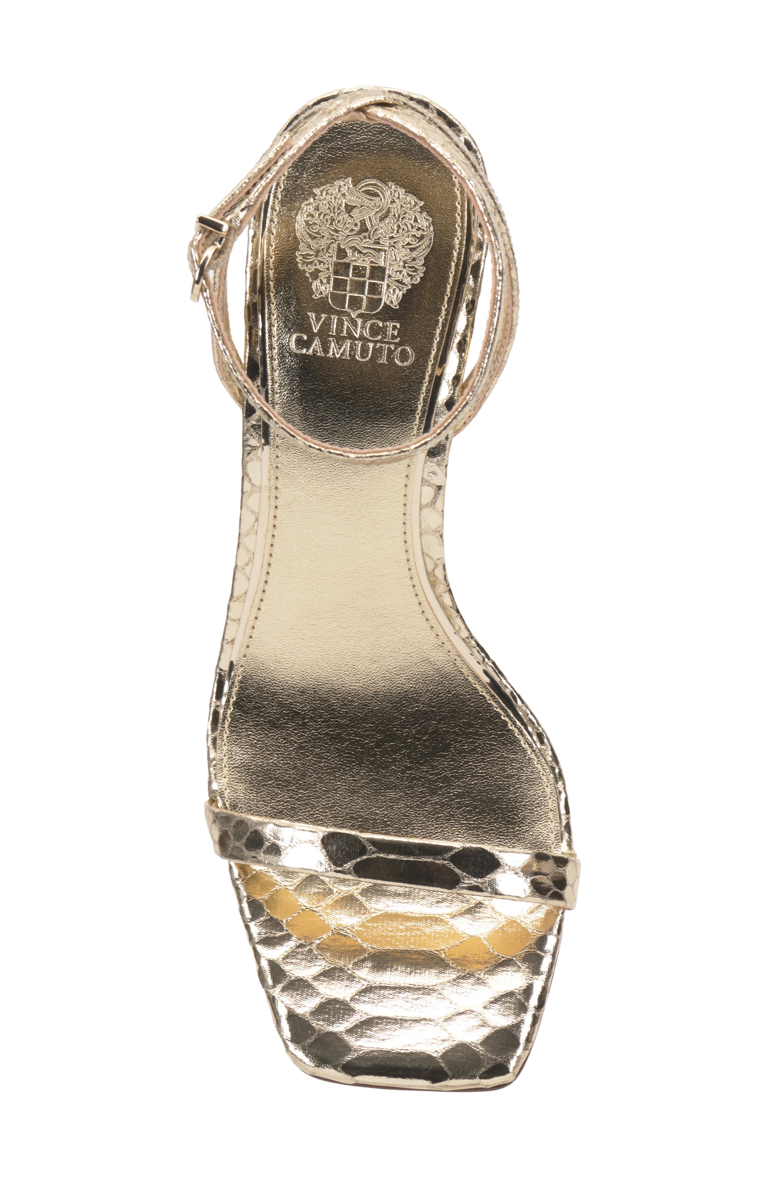 Ambee Ankle Strap Wedge Sandal, Alternate, color, GOLD