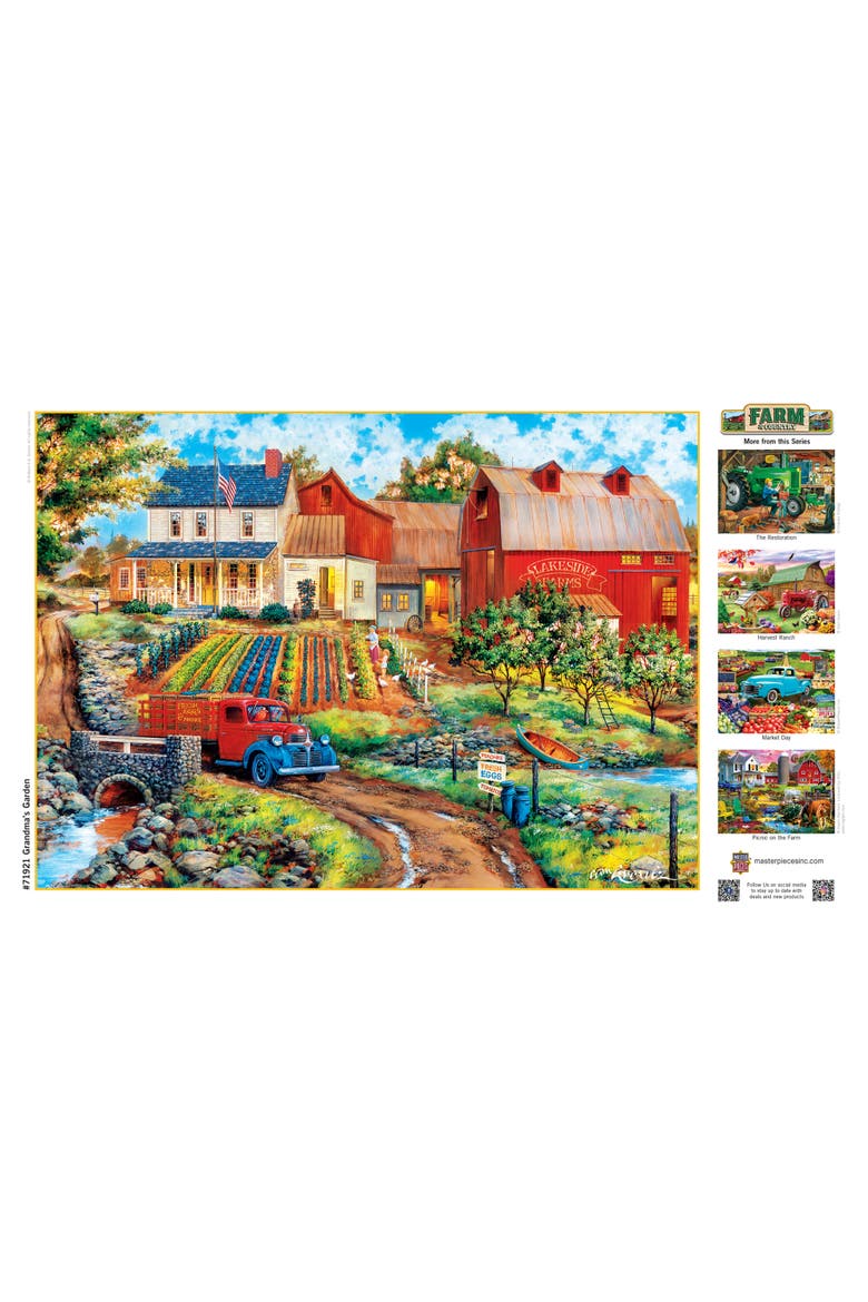 Grandma's Garden 1000 Piece Puzzle, Alternate, color, Multicolor