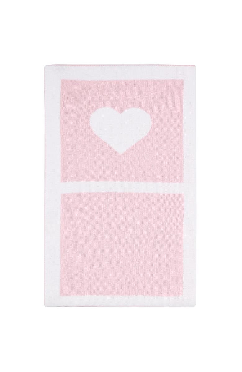 Nellapima Heart Knit Blanket - Baby, Main, color, Pink
