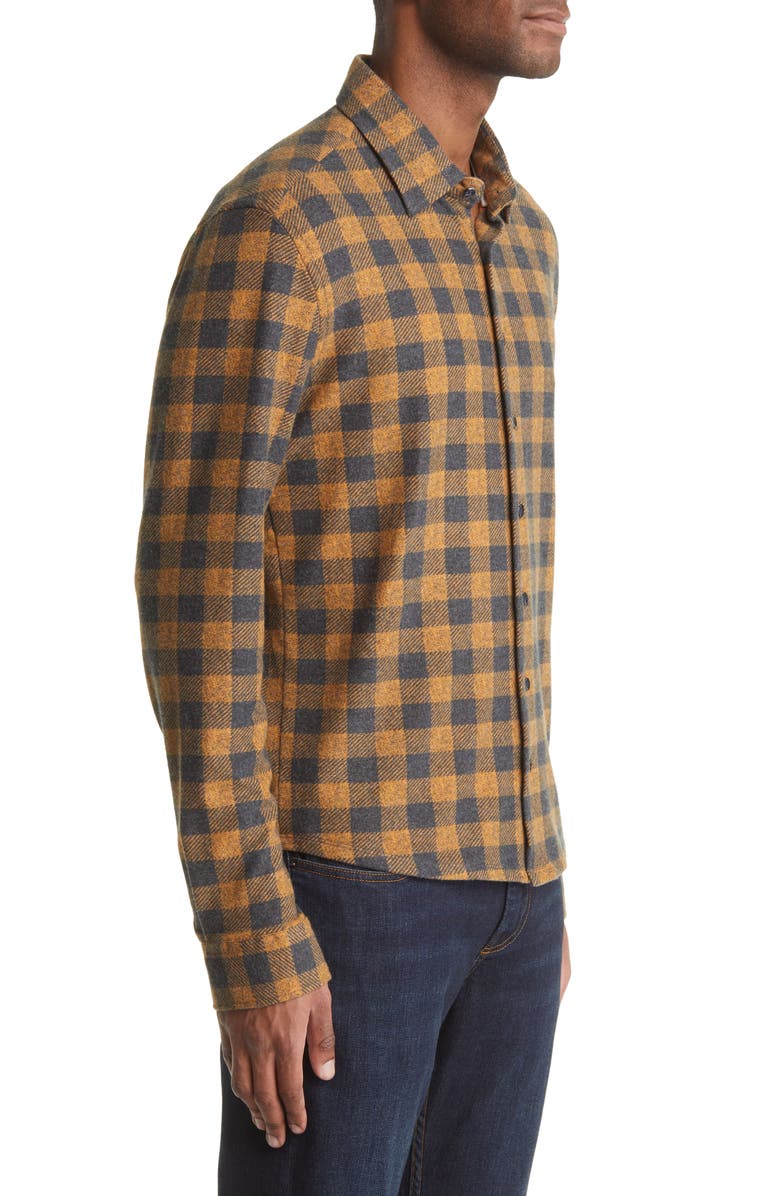 Stone Rose Dry Touch<sup>®</sup> Performance Buffalo Check Flannel Button-Up Shirt, Alternate, color, 