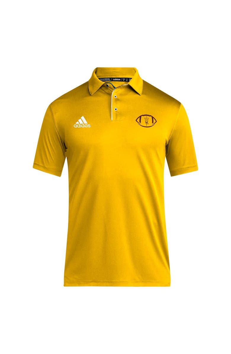 adidas Men's adidas Gold Arizona State Sun Devils Coaches Polo, Alternate, color, Gold