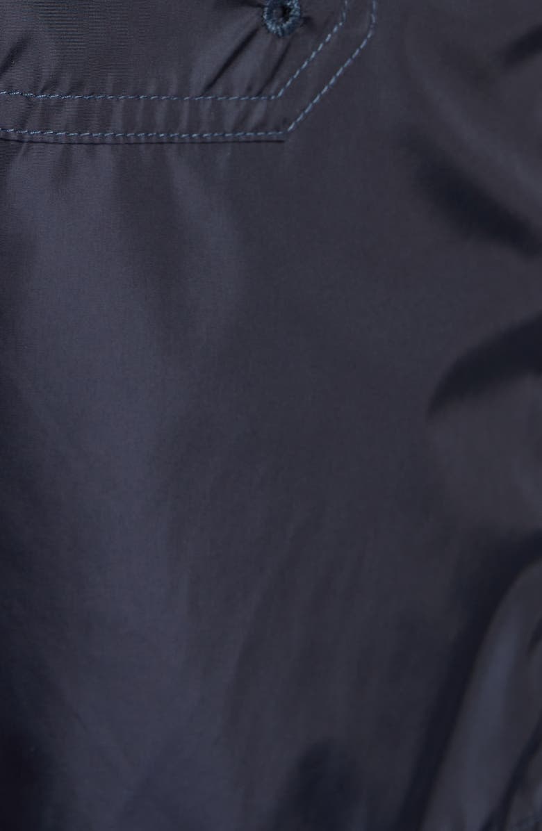 Moncler Logo Patch Swim Trunks, Alternate, color, Black