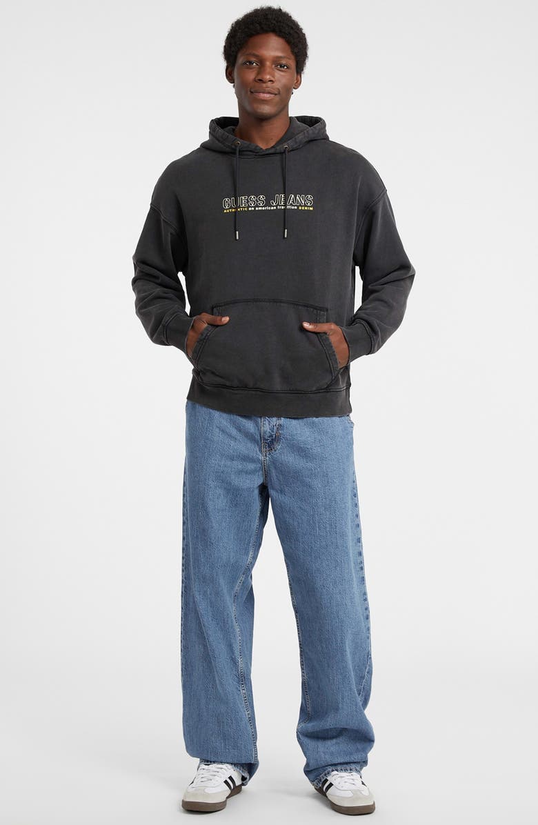 GUESS JEANS Outline Logo Hoodie, Alternate, color, Jtmu-Open