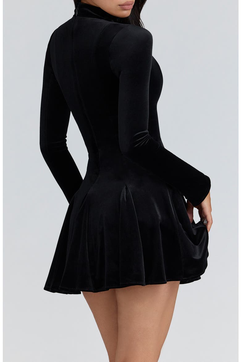 fit & flare velvet mini dress Sweetheart Velvet Fit & Flare Mini Dress
