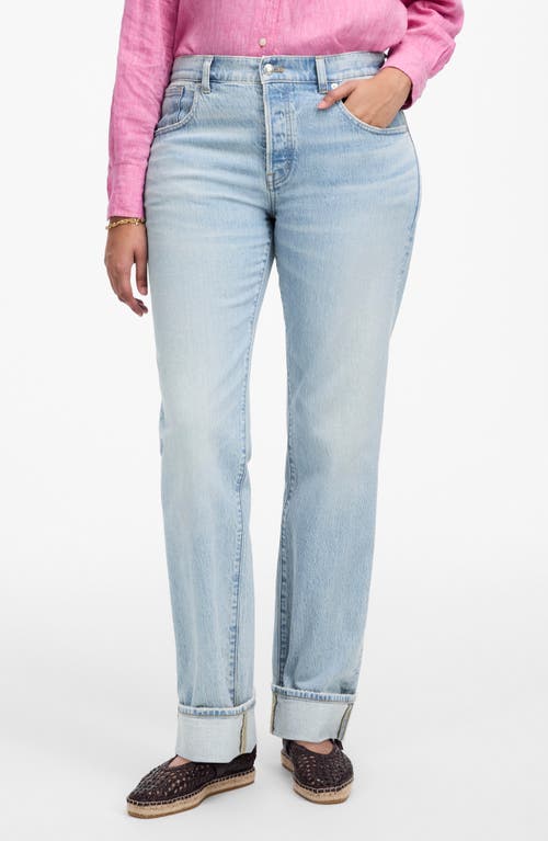 Madewell Dean Easy Straight Leg Jeans In Blue