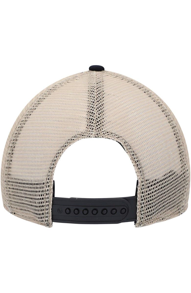 '47 Men's '47 Black/Natural Minnesota Vikings Trawler Trucker Clean Up Snapback Hat, Alternate, color,