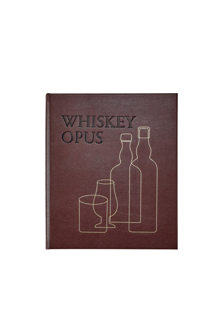 Whiskey Opus The Definitive Guide to the World's Greatest Whiskey Distilleries Leather Edition, Main, color, Brown