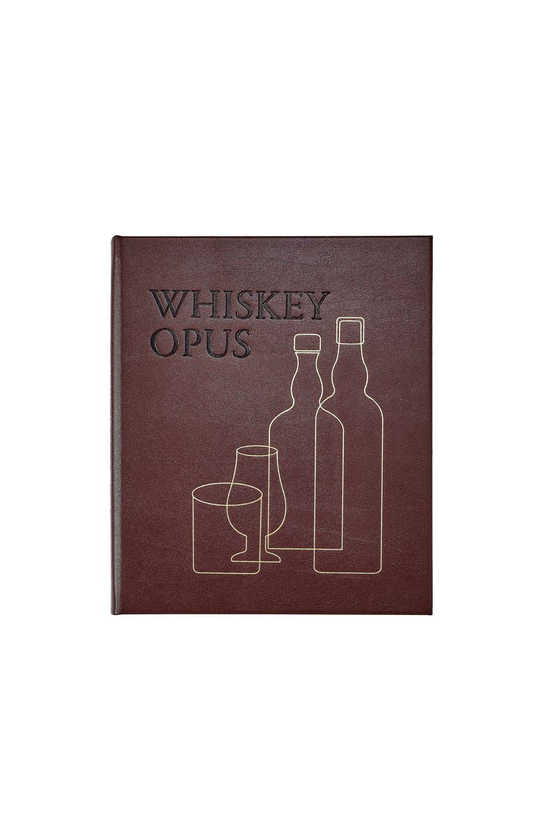 Graphic Image Whiskey Opus The Definitive Guide to the World's Greatest Whiskey Distilleries Leather Edition, Main, color, Brown