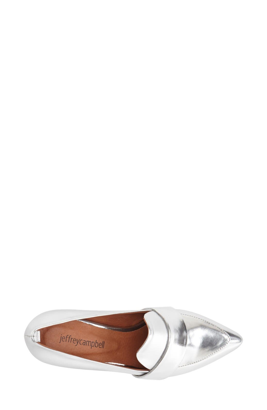 'Locklyn' Pointy Toe Pump, Alternate, color, SILVER MIRROR
