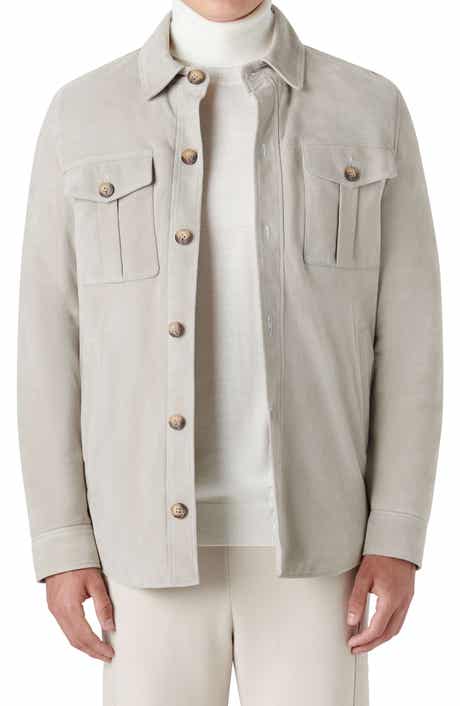 Bugatchi Suede Shirt Jacket