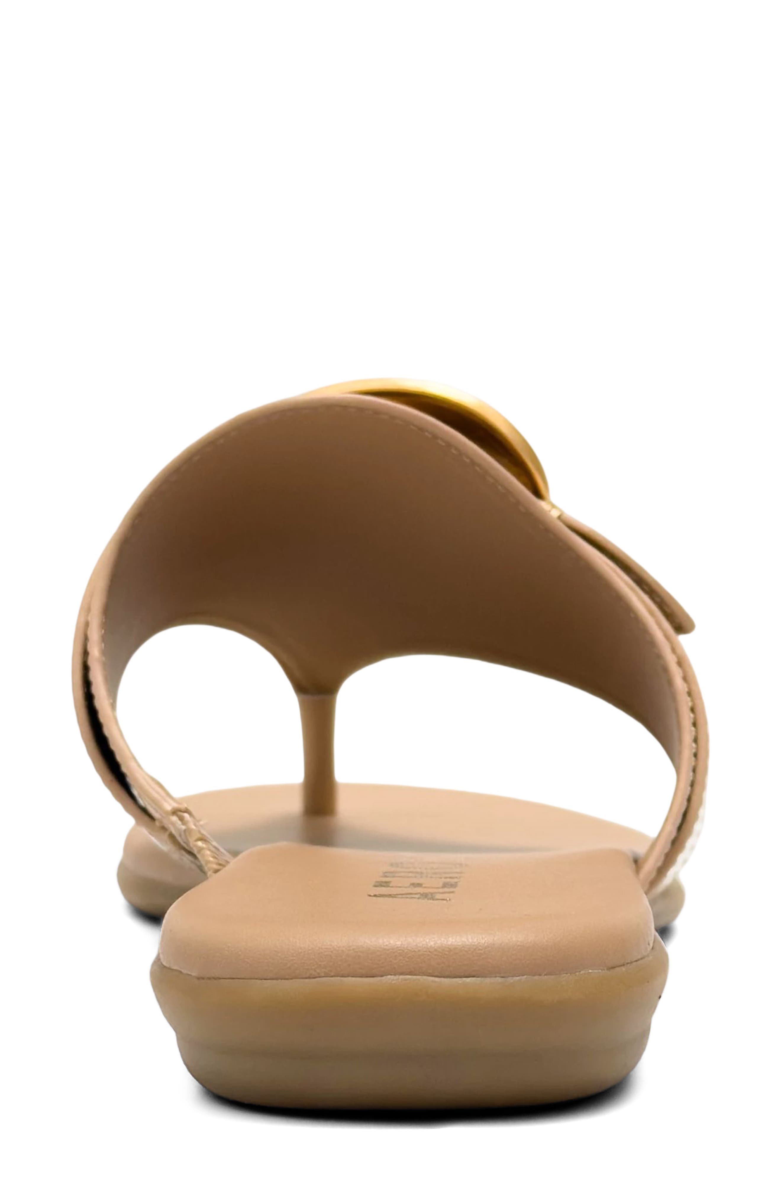 Glam Flip Flop, Alternate, color, BEIGE BISQUE FX PATENT