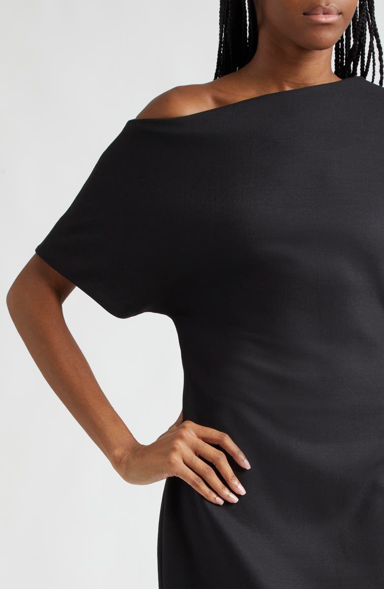 Róhe Sculptural One-Shoulder Maxi Dress, Alternate, color, 