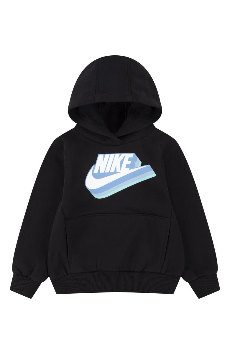 Nike Kids' Swoosh Futura Graphic Print Hoodie, Main, color, 