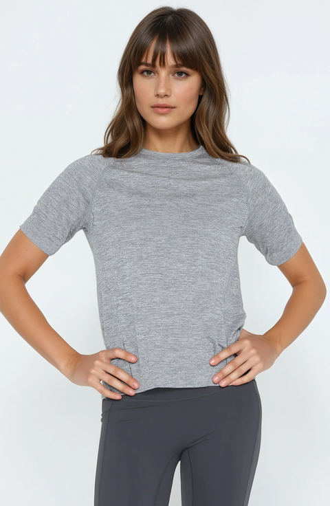 Aria Running Seamless Nursing Tee Short Sleeve