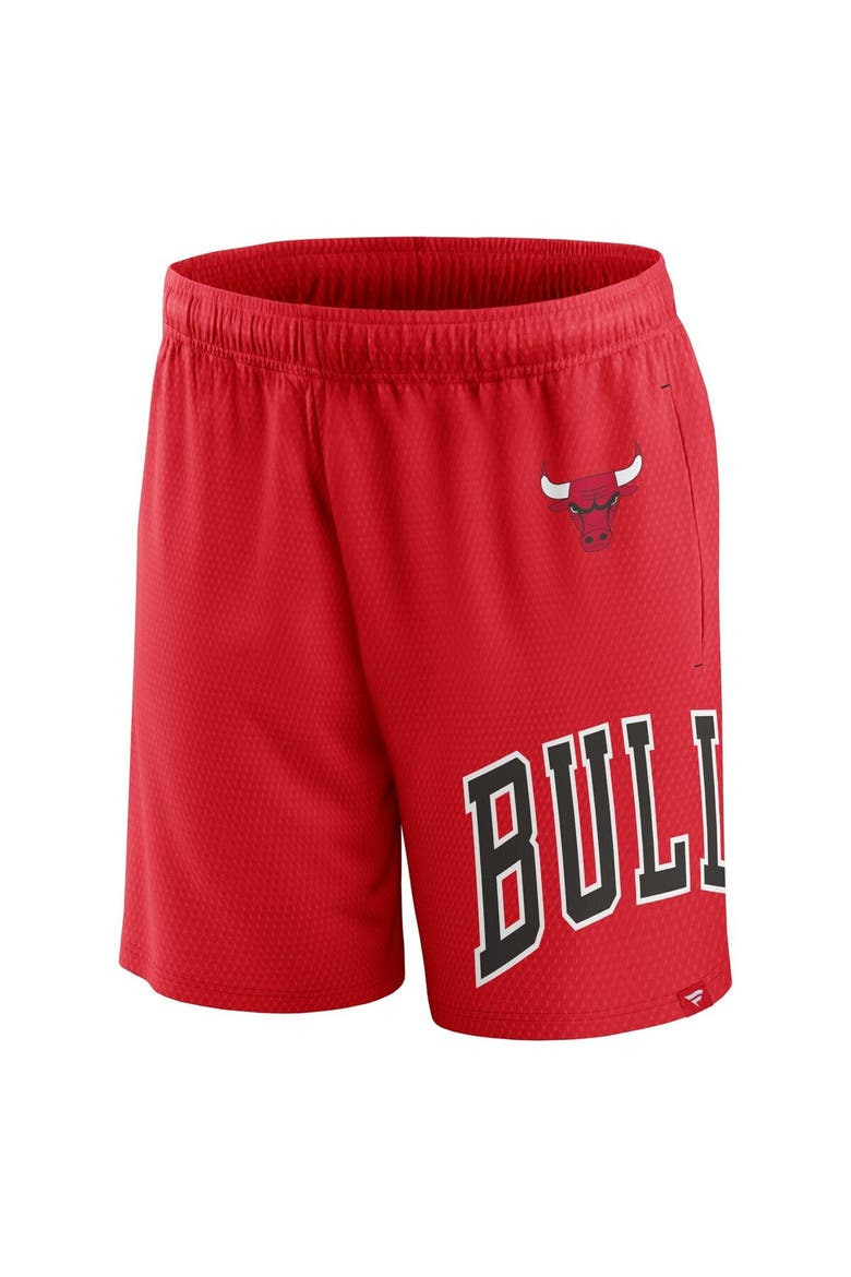 Men's Fanatics Branded Red Chicago Bulls Free Throw Mesh Shorts, Alternate, color, Red