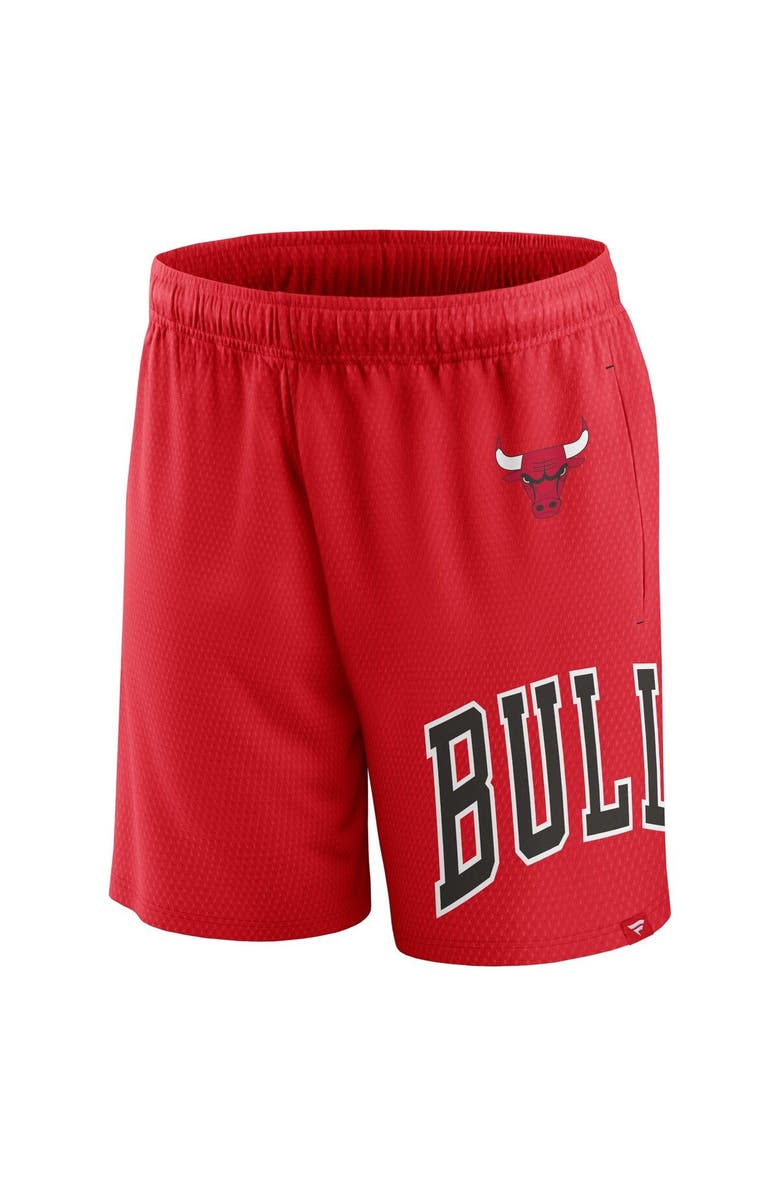 FANATICS Men's Fanatics Branded Red Chicago Bulls Free Throw Mesh Shorts, Alternate, color, Red