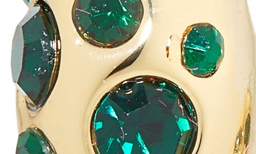 Kurt Geiger London Bombay Pavé Cz Dome Hoop Earrings In Gold