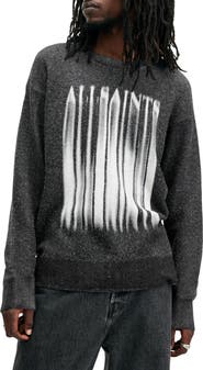 AllSaints Fayde Logo Alpaca & Wool Blend Sweater